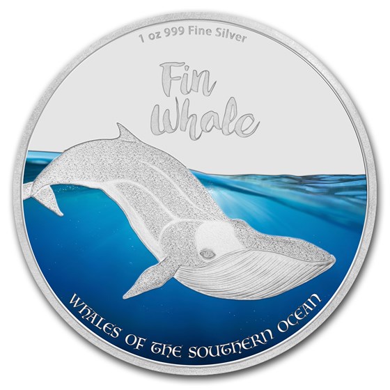 2016 1 oz Silver $2 Whales of the Southern Ocean Fin Whale 2016 1 oz Silver $2 Whales of the Southern Ocean Fin Whale